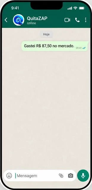 Conversa real do QuitaZap no WhatsApp